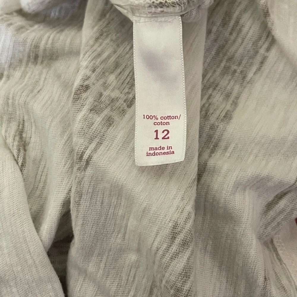 JUSTICE SZ 12 STRIPED SPARKLE PEACE HOODIE